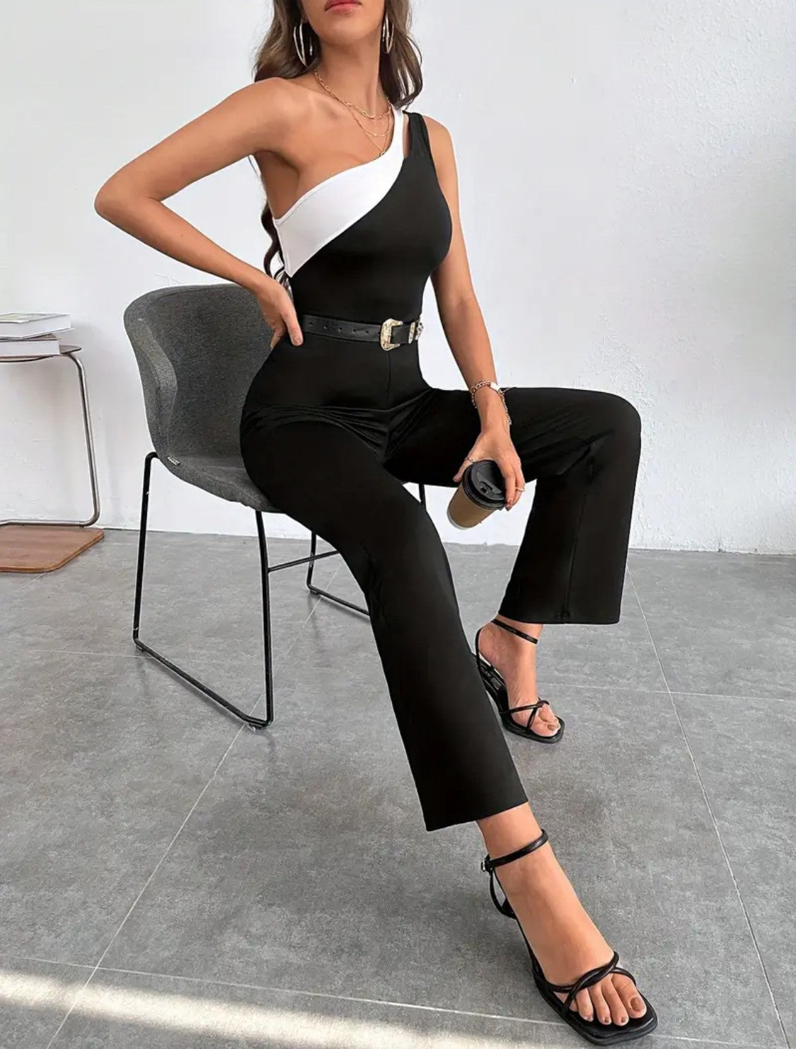 Sleeveless Jumpsuit, Casual Solid Jumpsuit,