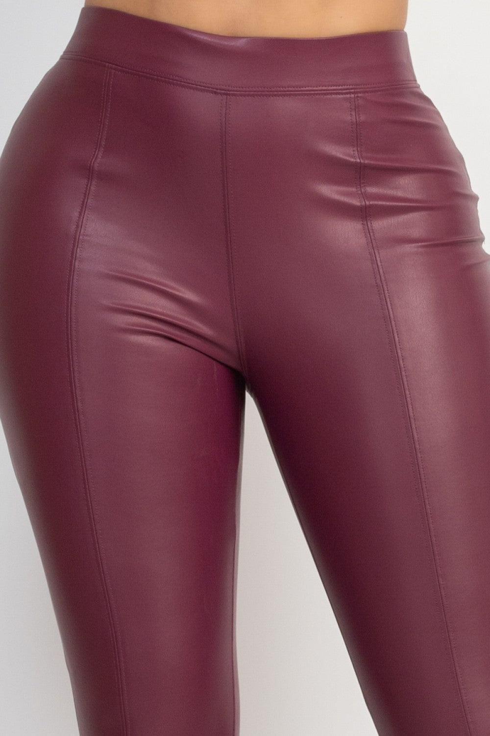 High Waist Skinny Faux Leather Pants